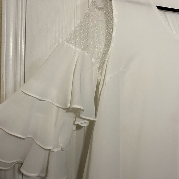 WHITE MINI DRESS - Picture 3 of 4